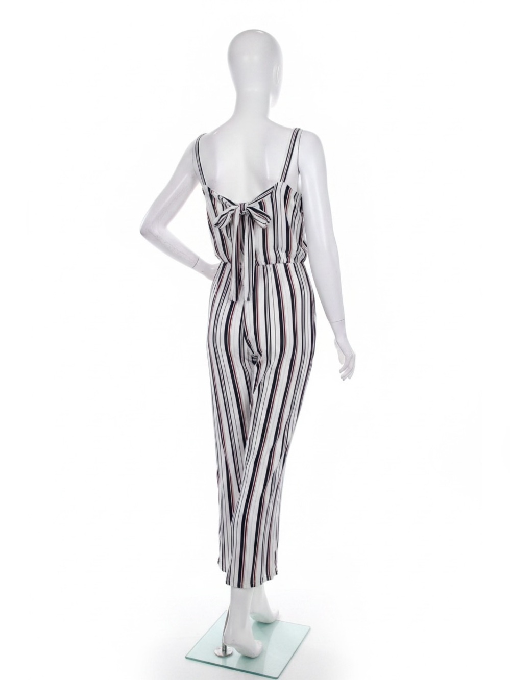 Sienna Sky Black & White Striped Sleeveless Jumpsuit - Picture 10 of 10